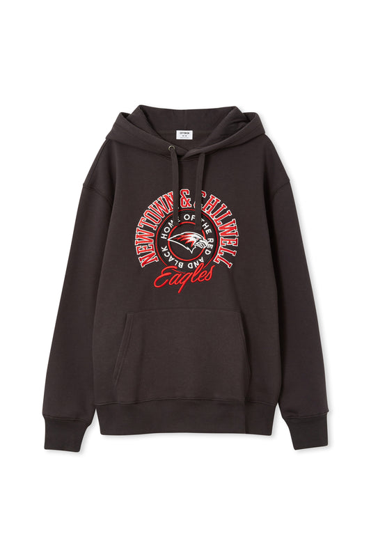 HOODIE BLACK - EAGLES w FRONT POCKET