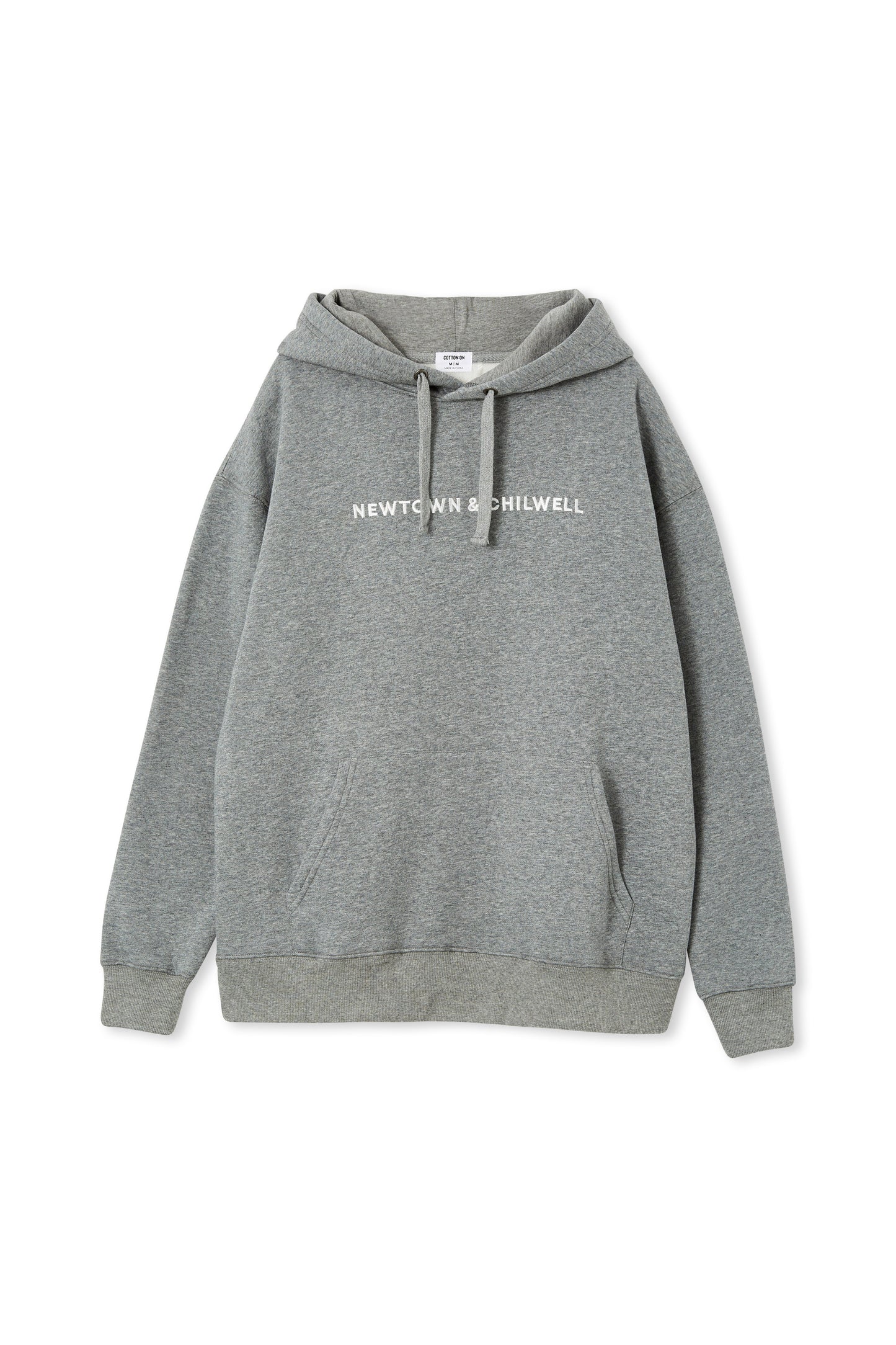 HOODIE SINGLE TEXT - GREY