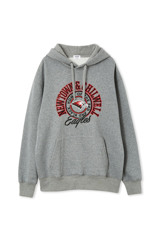 HOODIE EAGLES GREY w POCKET